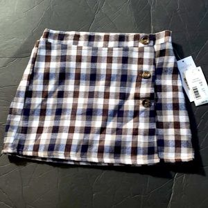 CHELSEA
&
VIOLET
Girls Taupe Plaid Skirt, Fully Lined, Size 4T, 52% Cotton NEW
